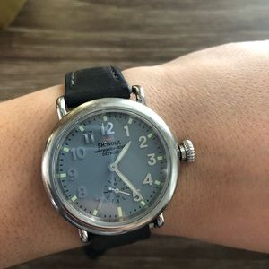 Shinola Runwell Watch 36mm Grey face